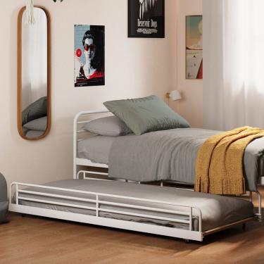 Imagem de Cama Auxiliar Infantil/Juvenil Teko Casatema Branco Fosco