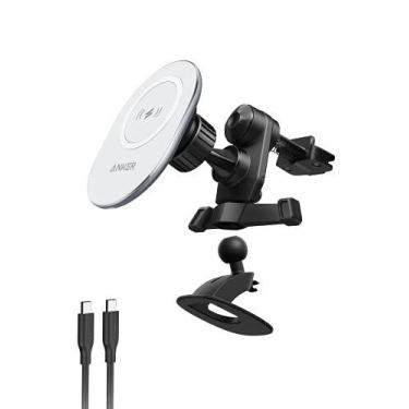 Imagem de Anker Carregador para carro, suporte magnético PowerWave para carro co