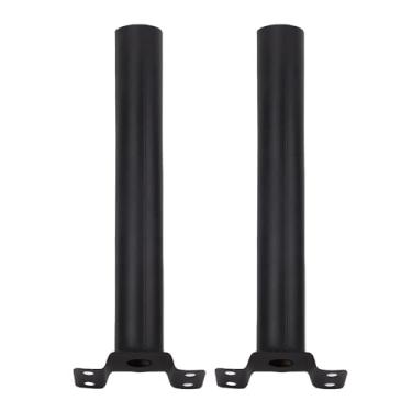 Imagem de Montagem do Pólo Leve, 2 Conjuntos de Iluminação Solar Kit de Extensão de Extensão de Montagem, Braço Montado na Parede para Luz Rua, Lâmpada de Celeiro e árvore Postal,