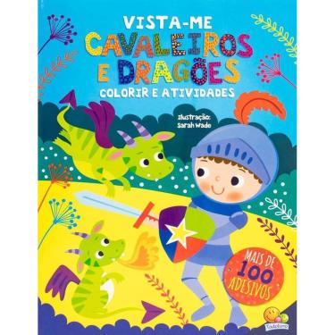 Imagem de Vista-Me - Colorir E Atividades - Cavaleiros E Dragões
