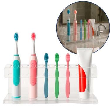 Imagem de Suporte Organizador Porta Escova Elétrica Pasta De Dente - Banheiro Pi