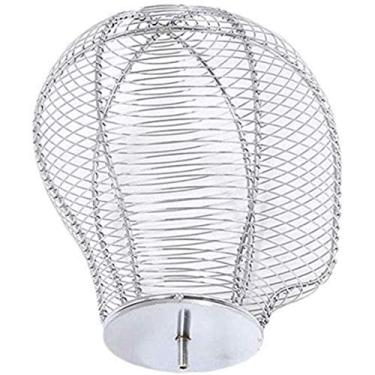 Imagem de CZCZC Manequim profissional alfaiates costureiras cabeça falsa loja de roupas modelo fio de aço capa de linho para exibição ou fotografia