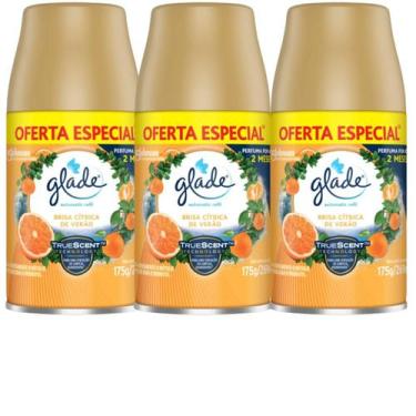 Imagem de Combo Odorizador de Ambiente Glade Refil Automatic 269ml, Laranja/Lara