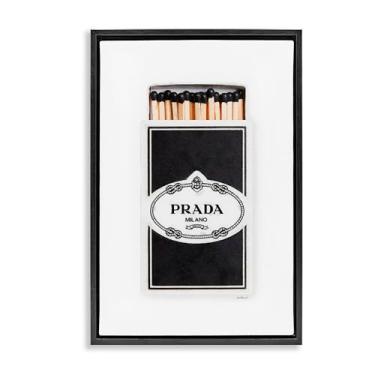 Imagem de Stupell Industries Timeless Glam Black Matchbox Black Framed Floater Canvas Wall Art Design por Amanda Greenwood, 17 x 25
