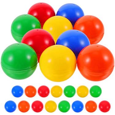 Imagem de Bingo Game Balls 25pcs Balls Raffle Bingo Plastic Hollow Openable Raffle Vending Machine with No Number for Birthday Party Supplies