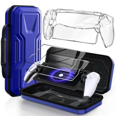 Imagem de Klipdasse Pacote De Acessórios Para Playstation Portal, Estojo Transporte E Kit Capa Rígida Transparente Com 2 Protetores Tela, Protetora, Controle Remoto Portátil Viagem Portal