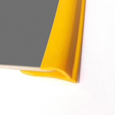 Imagem de Tira De Plástico Para Carpete, Bordas De Acabamento Extra Longas, Perfil Decorativo De 3,5cm De Largura Bar Para Piso De Vinil, Fácil De Cortar & Instalar, Dark Yellow, Length-5m(16.4ft)