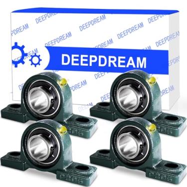 Imagem de DEEPDREAM Rolamento do Bloco de Descanso de 4 Unidades Ucp205-16 1 Polegada Eixo Rolamentos de Ferro Fundido P205 com 1 "Furo Montado Bloco de Rolamento Auto Alinhamento