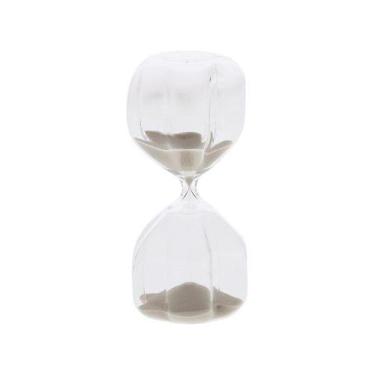 Imagem de Ampulheta decorativa em vidro de 15 minutos cinza mart, cinza