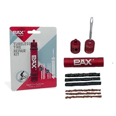 Imagem de PAX Kit de reparo de pneu sem câmara de bicicleta de montanha de emergência mais chave sextavada de 4 mm para reparo de bicicletas, conserte perfurações de pneu de bicicleta de estrada