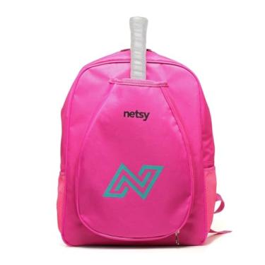 Imagem de Bolsa Mochila Beach Tenis Raquete Raqueteira Preta Rosa Netsy (ROSA)