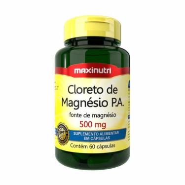 Imagem de Cloreto de magnésio p.a. 500mg - 60 cápsulas - maxinutri