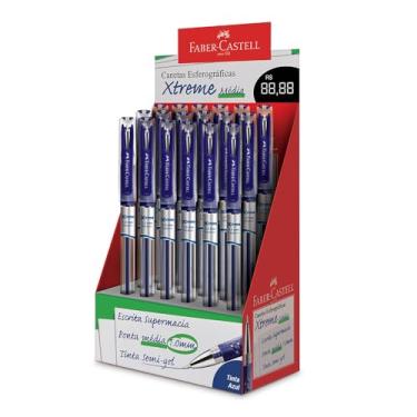 Imagem de Caneta Esferográfica, Faber-Castell, Xtreme, 1.0mm, XT10/AZ.N, Azul, Display com 18 unidades
