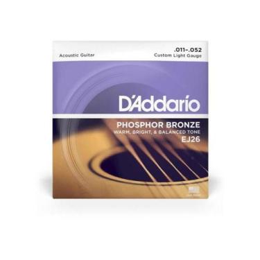 Imagem de Encordoamento Violão Aço .011-.052 Phosphor Bronze EJ26 D - D Addario