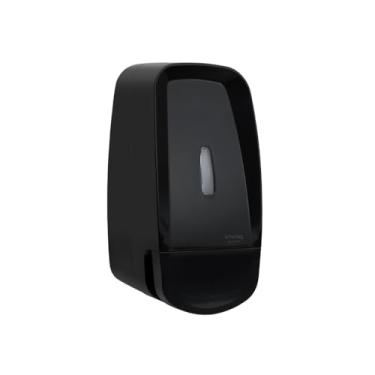 Imagem de Dispenser Saboneteira Compacta 600ml Plástico ABS Alta Resistência Para Sabonete Líquido Álcool Gel Detergente Cozinha Banheiro Lavabo Escritório Empresa Clínica (1, Preto)