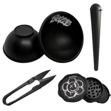 Imagem de Kit 4 Itens Tabacaria Cuia Tubete Tesoura Dichavador