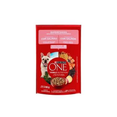 Imagem de Ração Úmida Para Cães One Superfoods Salmão 85Gr - Nestlé purina, Salm
