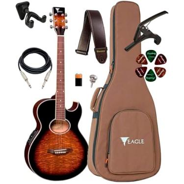 Imagem de Violão Eletroacústico Eagle Gl36 Yb Com Bag, Suporte Ibox SPF e Acessórios