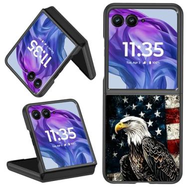 Imagem de Capa para celular Motorola Moto Razr 50 Ultra/Moto Razr Plus 2024, leve, rígida, antiderrapante, à prova de choque, capa protetora para Moto Razr 50 Ultra/Moto Razr Plus 2024, águia careca com
