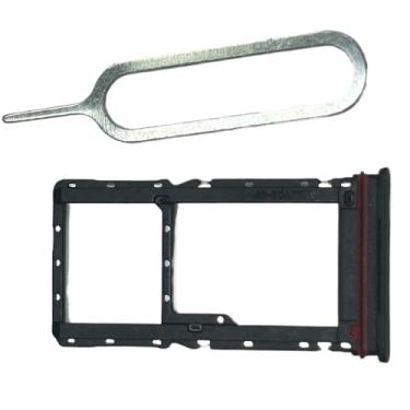 Imagem de zhxchzhi Bandeja de cartão SIM OEM Suporte de solt + pino compatível com Motorola Moto G72 5G XT2255 peças pretas