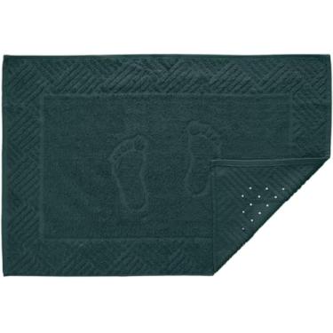 Imagem de Toalha/Tapete Piso Pezinho100% Algodão com Antiderrapante - Teka - Verde