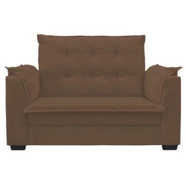 Imagem de Sofá 2 Lugares Confortável GranLuxo 1,40m Marrocos Bellamado, Marrom