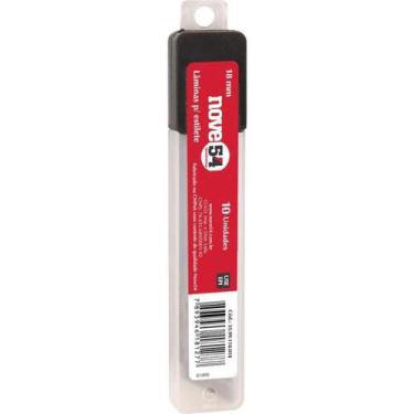 Imagem de Lâmina para Estilete 18mm Aço Tubo com 10 Unidades Nove54 - 000084