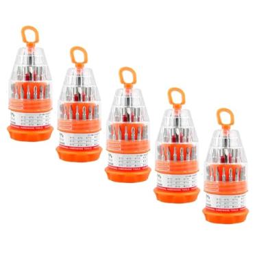 Imagem de 5 Kits De Chaves De Precisão 31Pçs Reparo Em Geral Celular Óculos Controle Relógio Notebook Revenda