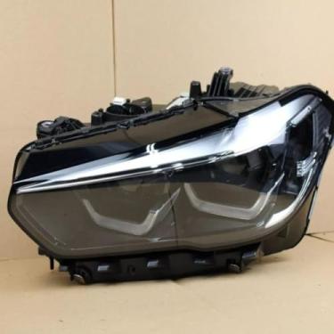 Imagem de Lâmpada de neblina esquerda direita LED luz diurna frontal LED conjunto de farol lâmpada de canto ampla compatível com X5 X6 2019-2022 948178807 (direita)