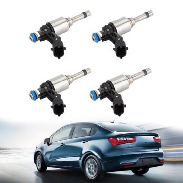 Imagem de 4 peças de injetores de combustível para 2012-2017 Kia Rio/Soul Hyundai Accent/Veloster 1.6L - Multi OE# FJ1146 35310-2B130 35310-2B120 serve para Forte5 Optima Tucson