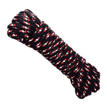 Imagem de Kit 6 Cordas Para Varal Preto Reforçada Em Poliéster 15 Metros