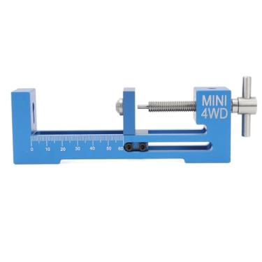 Imagem de Pneus de lote de roda do pneu de liga de liga de alumínio Dispositivo de fitter para RC Mini 4 rodas de corrida de carro de corrida DIY peças (Azul)