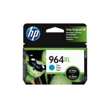Imagem de Cartucho HP 964 XL Ciano Original Alto Rendimiento (3JA54AL) Para HP OfficeJet Pro 9010, 9016, 9018, 9020