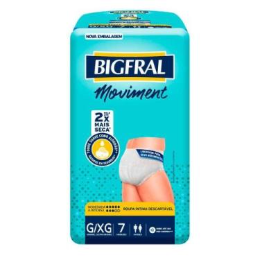 Imagem de Roupa Íntima Bigfral Moviment G/XG 7 Unidades