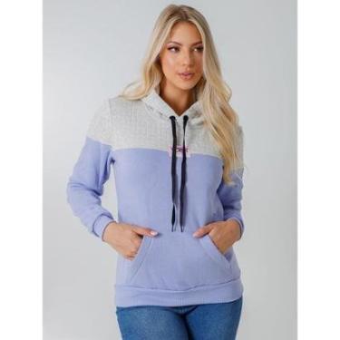 Imagem de Blusa Feminina Moletom Canguru Capuz-Feminino