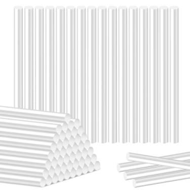 Imagem de Ainiv Bastões de cola quente, mini bastões de cola para pistola de cola quente, 0,7 cm de diâmetro x 10 cm de comprimento, grandes bastões de pistola de cola quente para todos os fins, colagem rápida