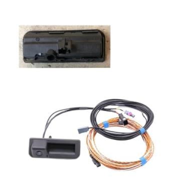 Imagem de Câmera de ré, maçaneta do porta-malas com linha de alta orientação, chicote elétrico compatível com URUS Q5 Q8, compatível com SEAT ATECA A6 C8 KODIAQ SUPERB 3V, compatível com Touareg(SUPERB 3V)