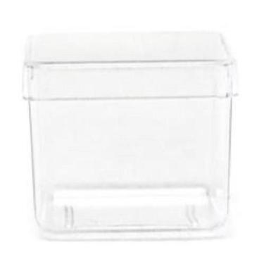 Imagem de Caixinhas Acrílico 4X4 Transparente 150Un Lembrancinha Festa - Trem De