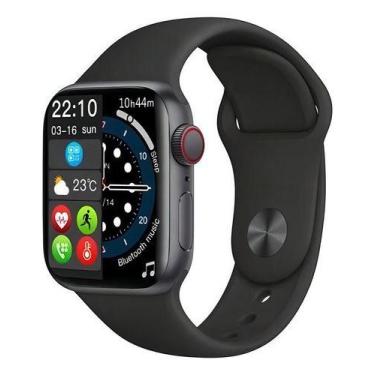Imagem de Smartwatch esportivo Blulory Glifo 7 Pro resistente á água, Preto