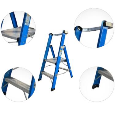 Imagem de Escada Plataforma Profissional 0,60m Fibra/Alumínio Wbertolo