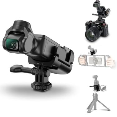 Imagem de Suporte frio para DJI Osmo Pocket 3, adaptador de expansão de bolso 3 com porta de sapata fria e pé de ação dobrável e orifício de parafuso de 0,6 cm serve para a maioria das câmeras DSLR sem espelho