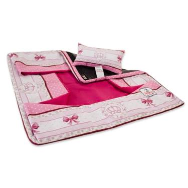 Imagem de Capa Para Cama Cachorro e Gato Mileva - Coleção Realeza (60x60 cm, Coroa Pink)