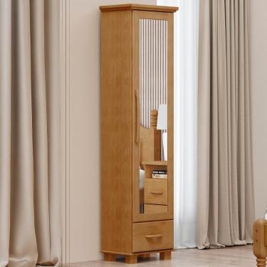 Imagem de Sapateira De Madeira 47cm 1 Porta Com Espelho Eduarda Freijó F07 - Mpozenato