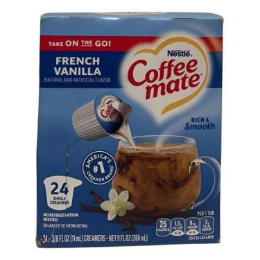 Imagem de Coffee Mate Nestlé Baunilha Creme Líquido Para Café - 24un