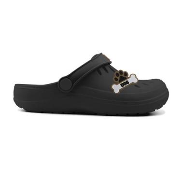 Imagem de Sandália Babuche Boaonda Easy Infantil O Conforto Essencial, Preto, Pr