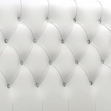 Imagem de TNA Decor, Cabeceira de Cama Box Casal 138cm Pádua Couro Branco