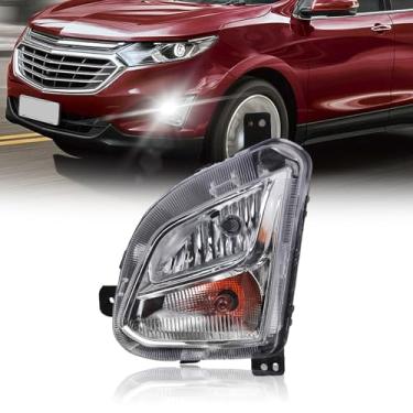 Imagem de Farol de neblina compatível com Chevy Equinox 2018 2019 2020 farol de neblina do lado do motorista com para-choque luz de seta - lado esquerdo