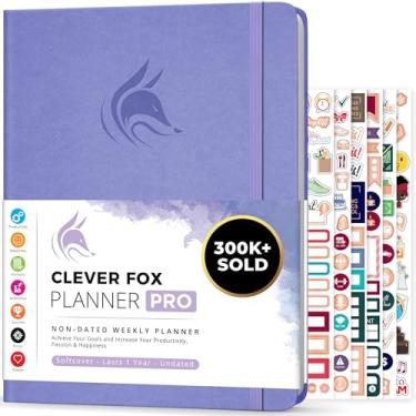 Imagem de Clever Fox Planner PRO – Planejador de vida semanal e mensal para aumentar a produtividade, gerenciamento de tempo e atingir seus objetivos, 21 x 28 cm (lavanda)