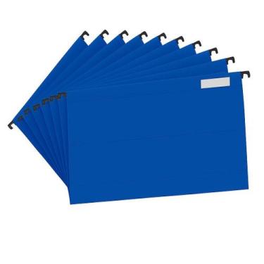 Imagem de Kit Com 10 Pastas Suspensas Escritório Organização Documentos - Polyca