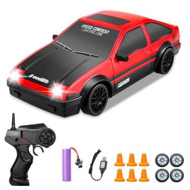 Imagem de Carro RC Drift YUAN PLAN 1:24 Scale 2,4 GHz 4WD de alta velocidade ver